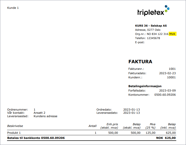 Hvordan aktiverer jeg mva-koder? – Tripletex hjelpesenter