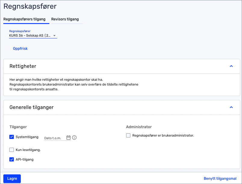 Hvordan Gir Jeg Regnskapsf rer Tilgang Til Min Konto Tripletex 